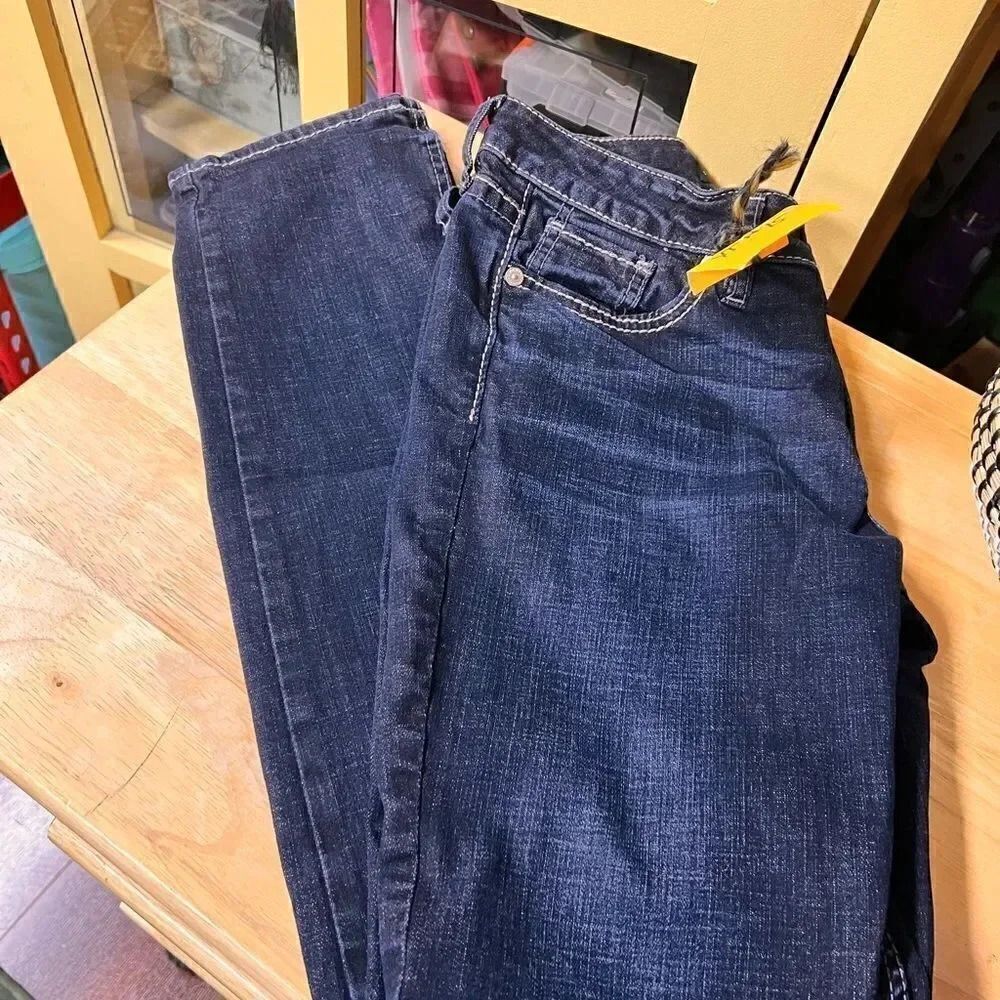 EUC Silver Jeans Dark Wash Elsa Straight27?31 #YT15